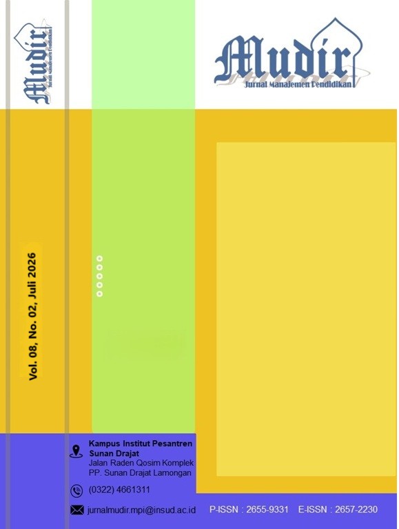 					View Vol. 8 No. 2 (2026): Mudir: Jurnal Manajemen Pendidikan
				