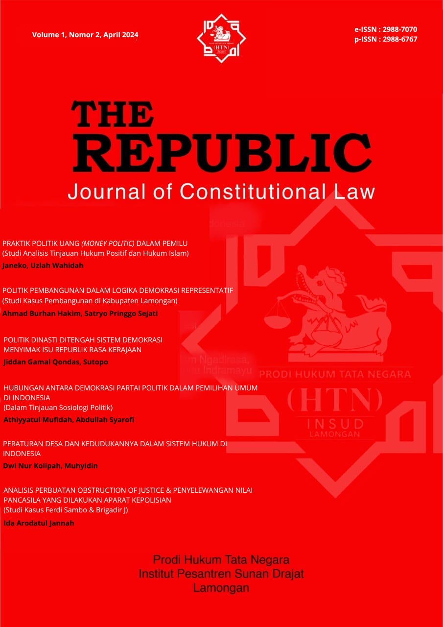 					View Vol. 4 No. 1 (2026): THE REPUBLIC : Journal of Constitutional Law
				