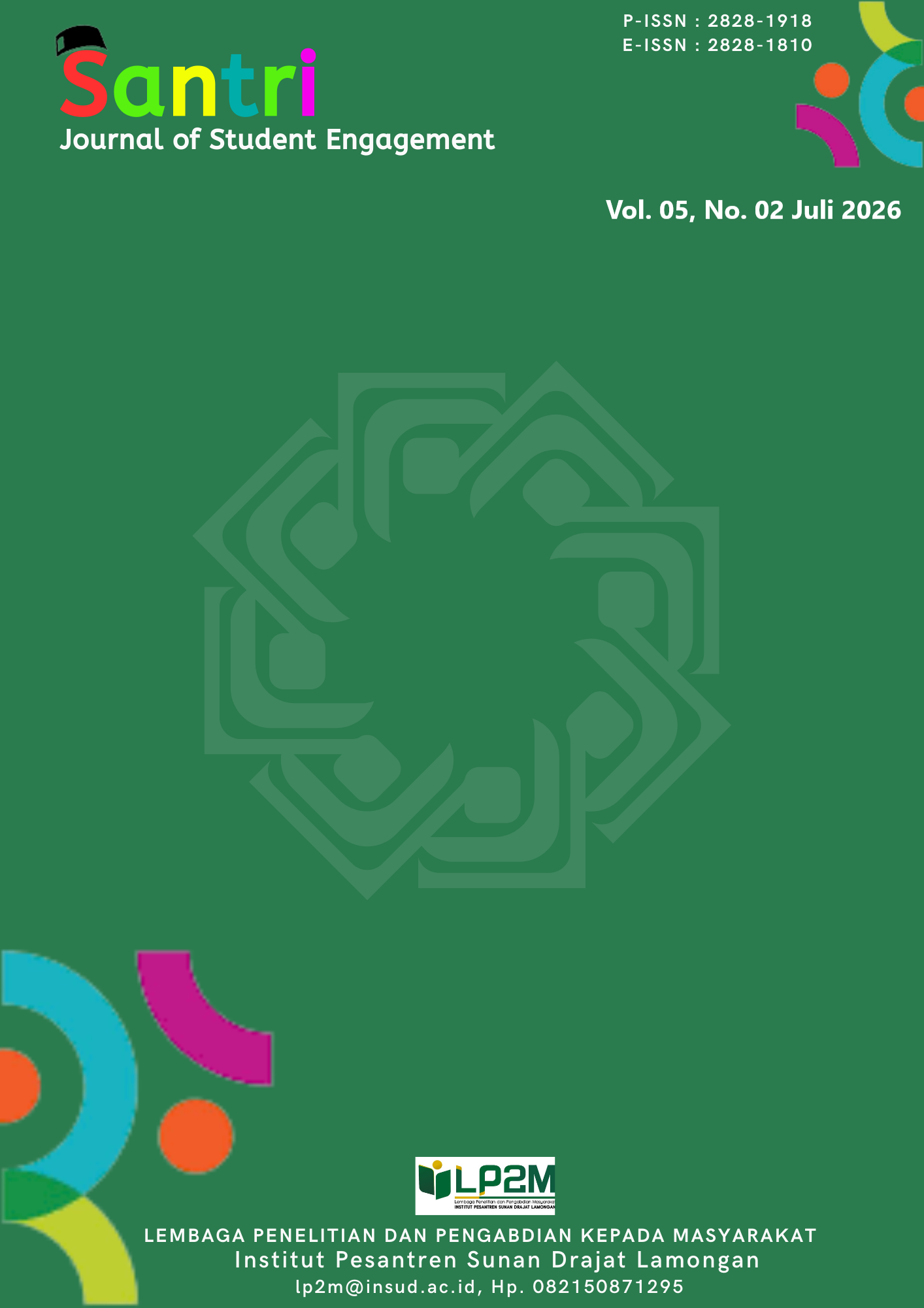 					View Vol. 5 No. 2 (2026): Santri : Journal of Student Engagement
				